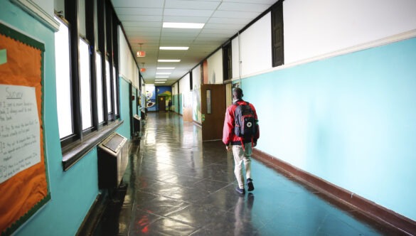 City Year AmeriCorps member serving in Philadelphia schools