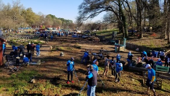 City Year Care Force service overhead photo